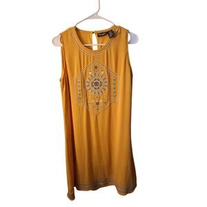 Ladies Sz Med. sleeveless western/boho knee length dress.